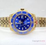 Swiss Quality Rolex Submariner 40mm Blue Dial Yellow Gold Jubilee watch Citizen